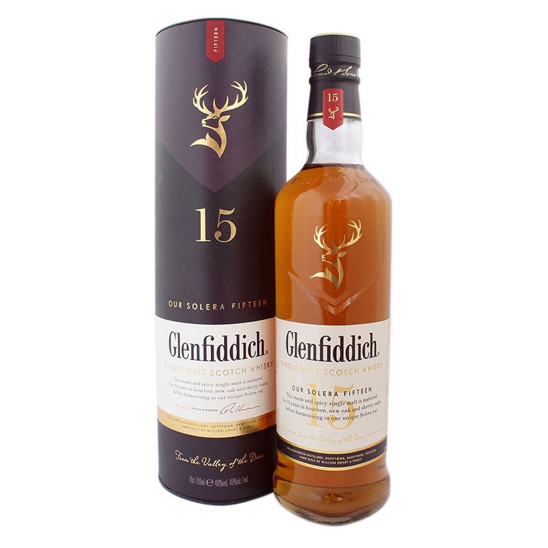 Glenfiddich 15 ani Solera in cutie 0.7L