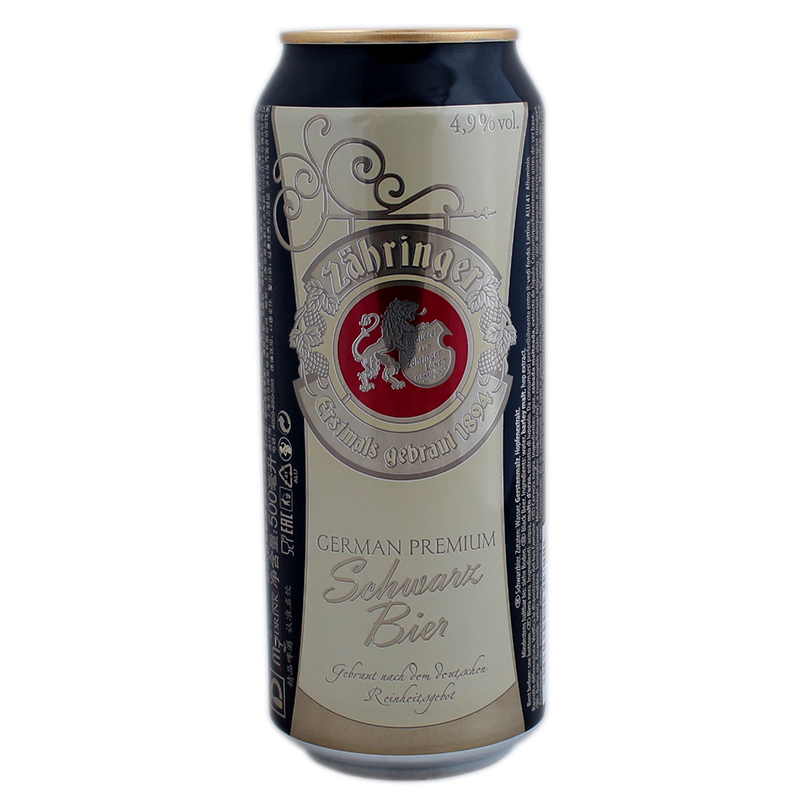 Zahringer Schwarzbier 0.5L