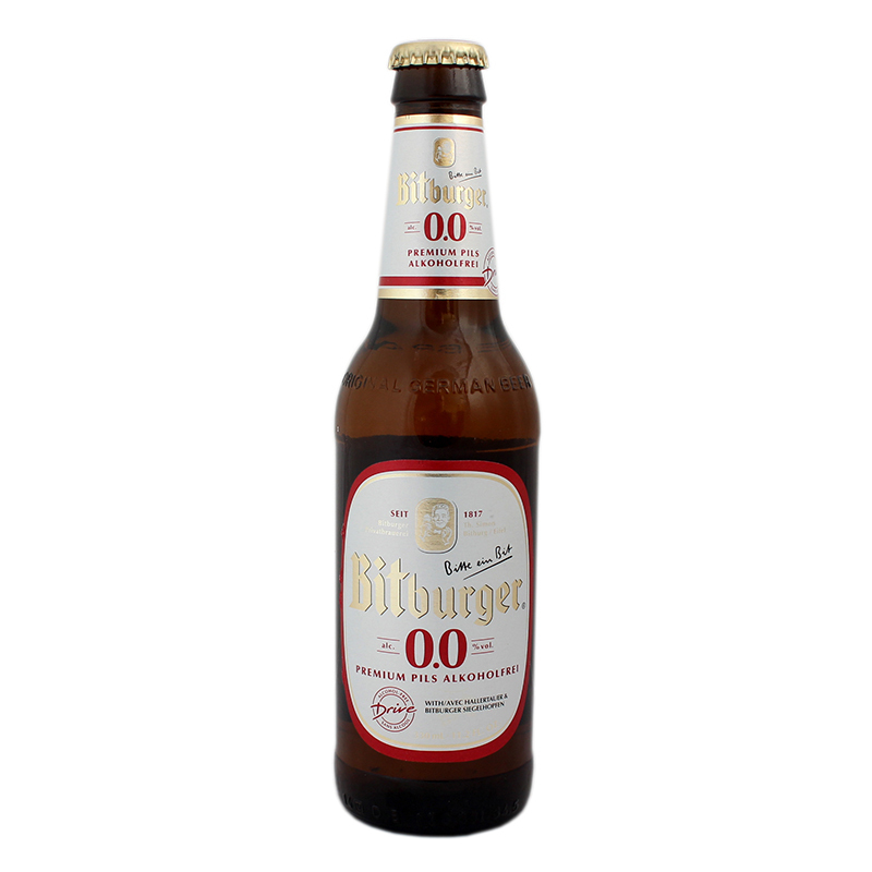 Bitburger premium pils 0.33L 0.0% alc.