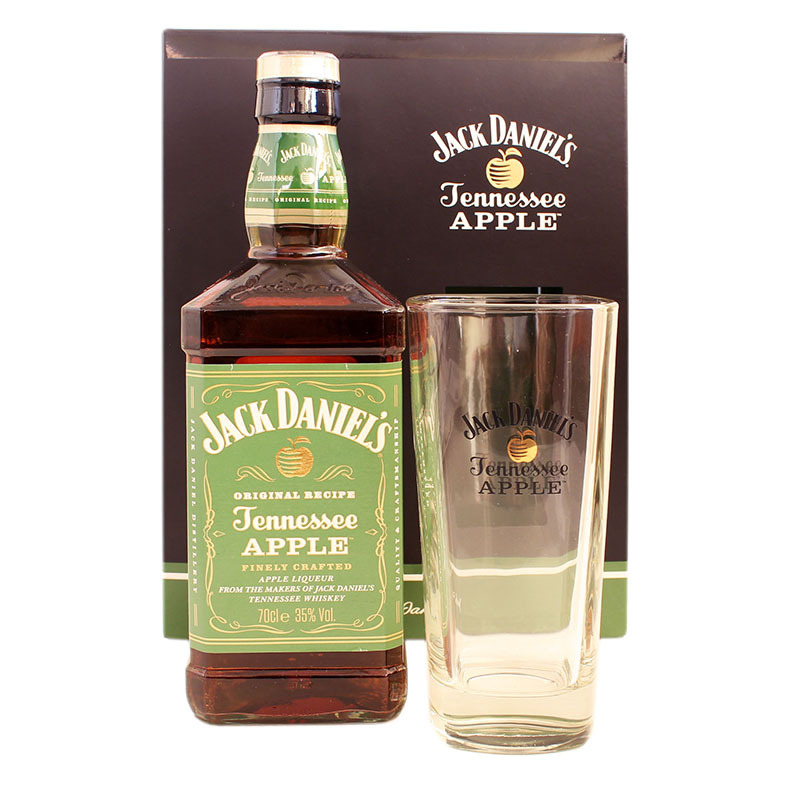 Jack Daniels Apple in cutie cu pahar inalt cocktail 0.7L