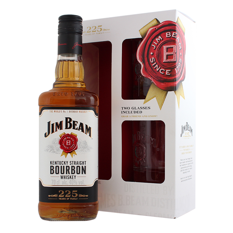 Jim Beam cu doua pahare 0.7L SGR