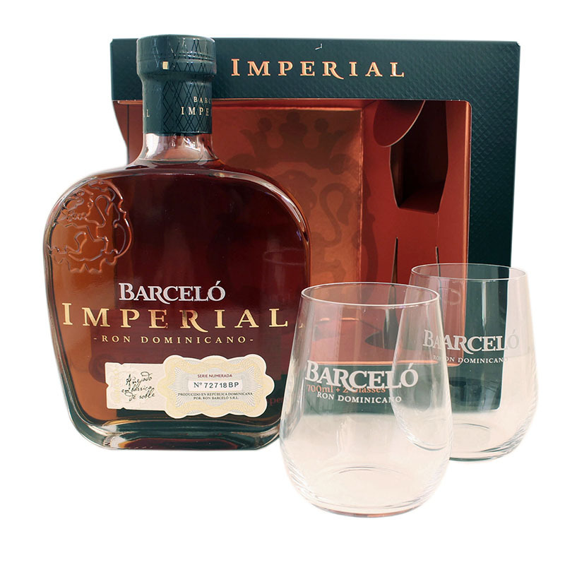 Barcelo Imperial in cutie cu 2 pahare 0.7L SGR