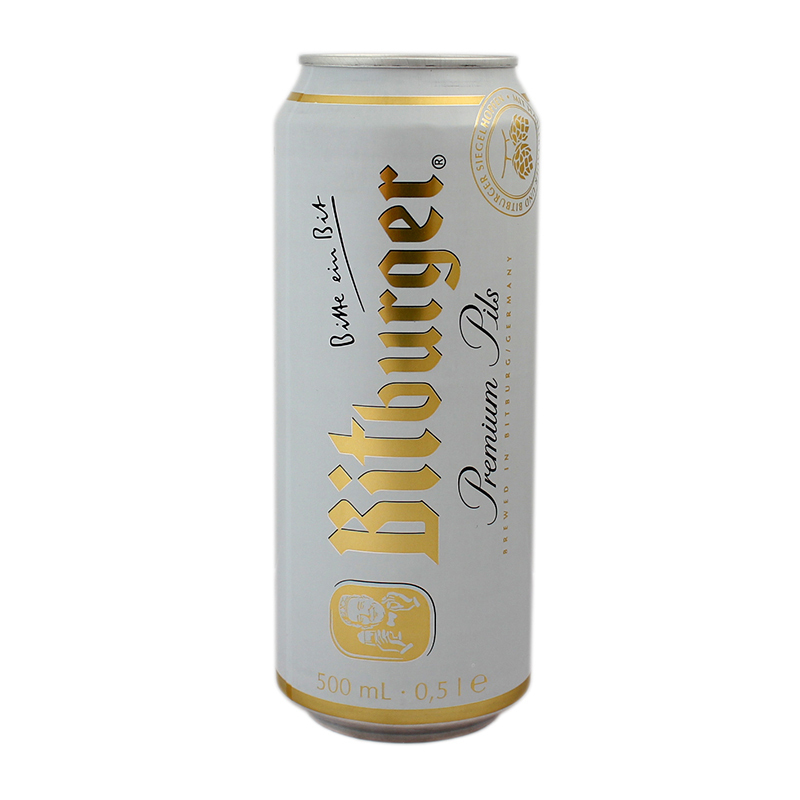 Bitburger premium pils 0.5L doza SGR