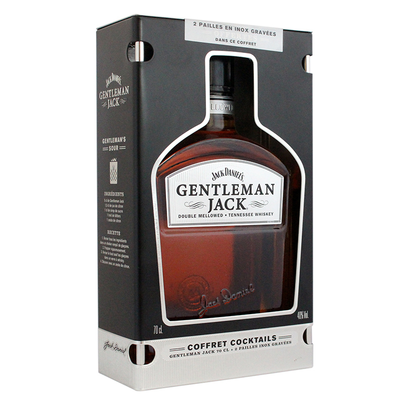 Jack Daniel's Gentleman 0.7L SGR cu 2 paie inox