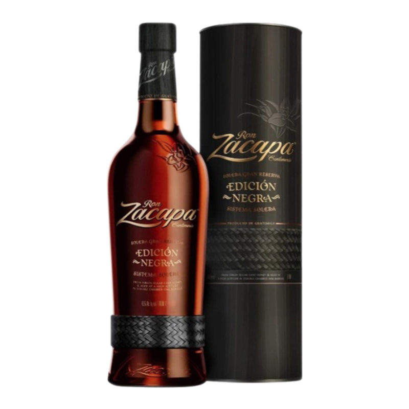 Zacapa Edicion Negra 0.7L in cutie metalica SGR