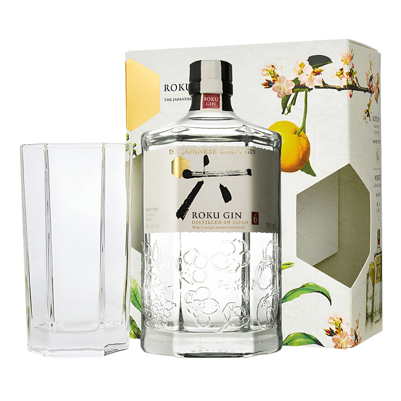 Suntory Roku Gin 0.7L cu pahar SGR